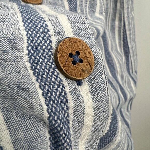 Roxy Women's Under The Cali Sun Button Front Dress Woman's size Large Cotton sum - Picture 7 of 15